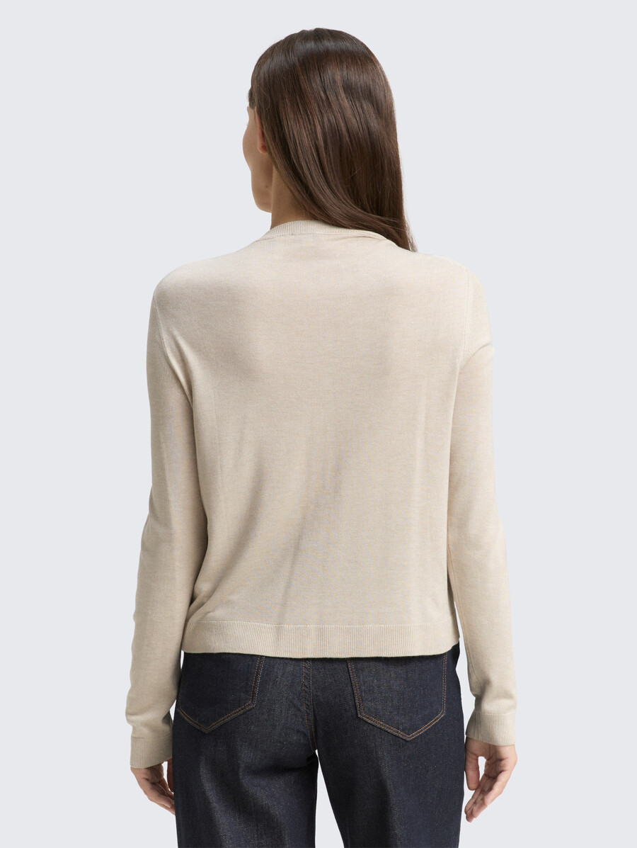 gilet à patte de boutonnage dissimulée