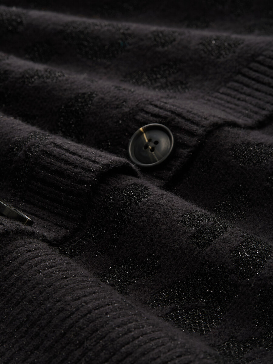 cardigan oversize à effet pailleté