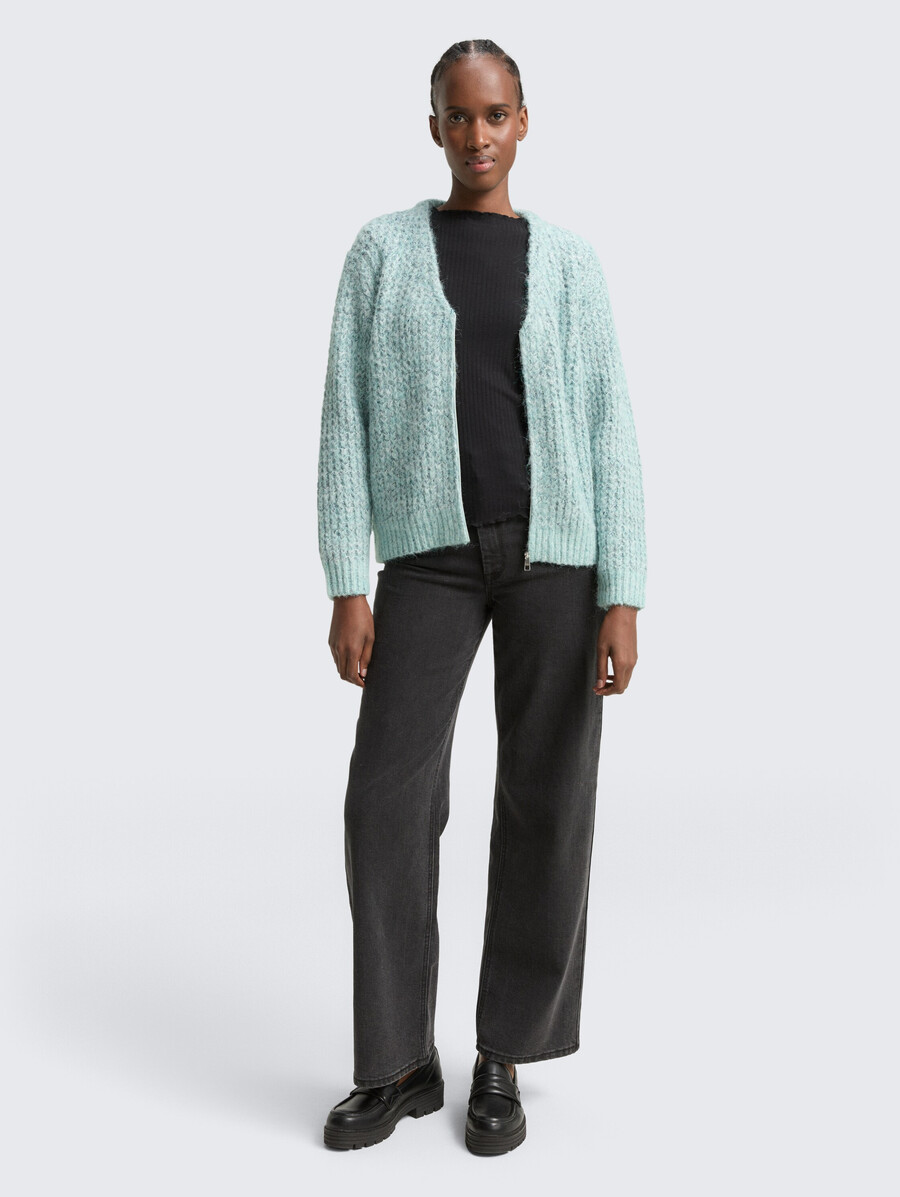 cardigan coupe décontractée en laine