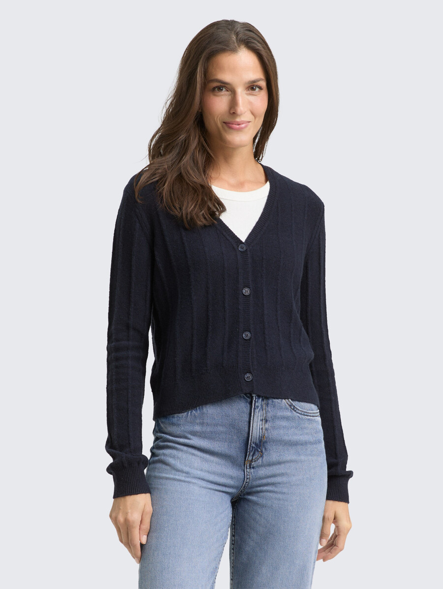 gilet côtelé en laine