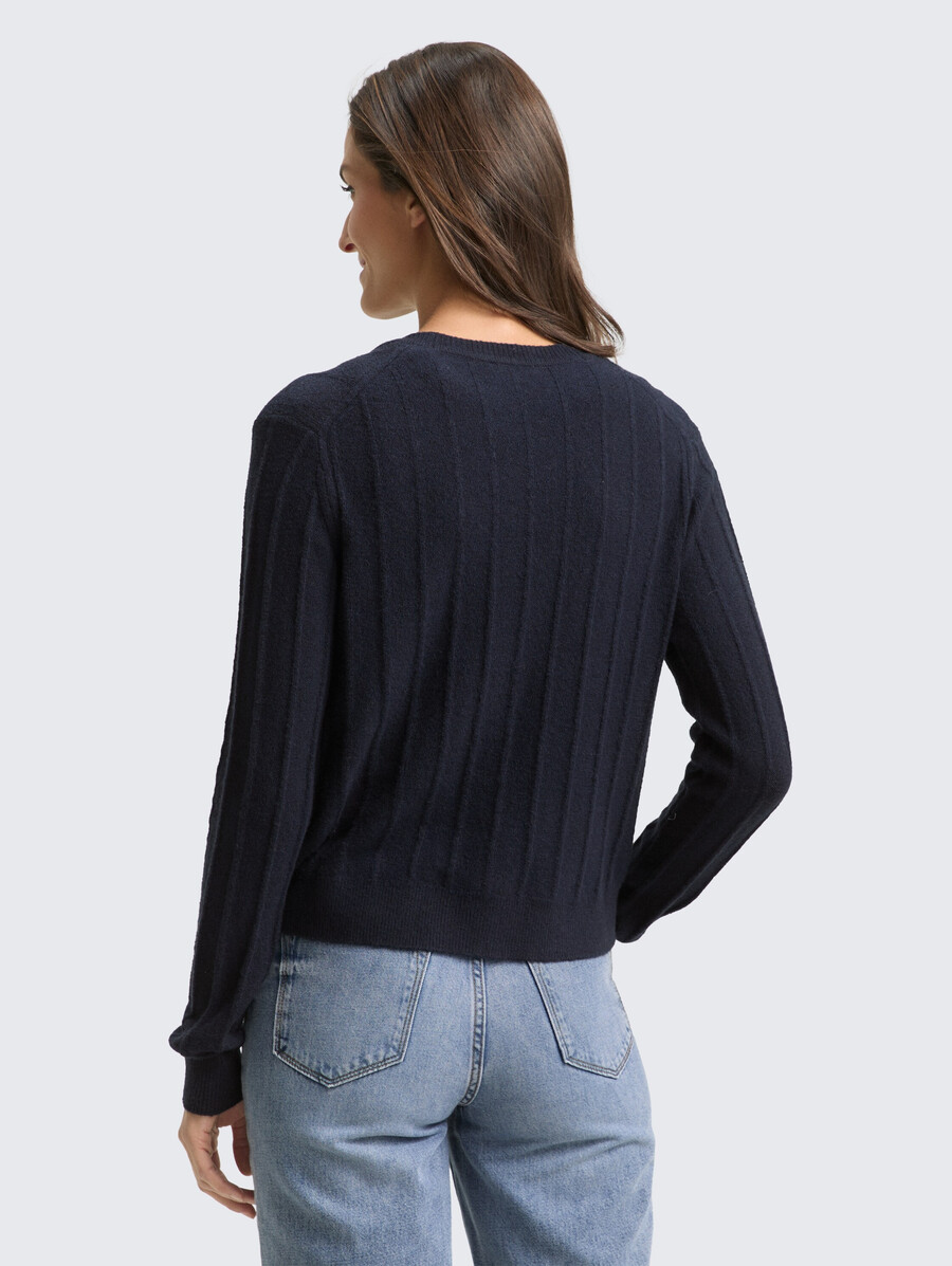 gilet côtelé en laine