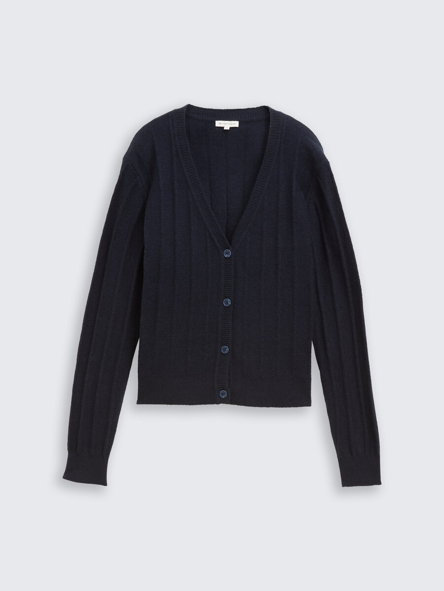 gilet côtelé en laine