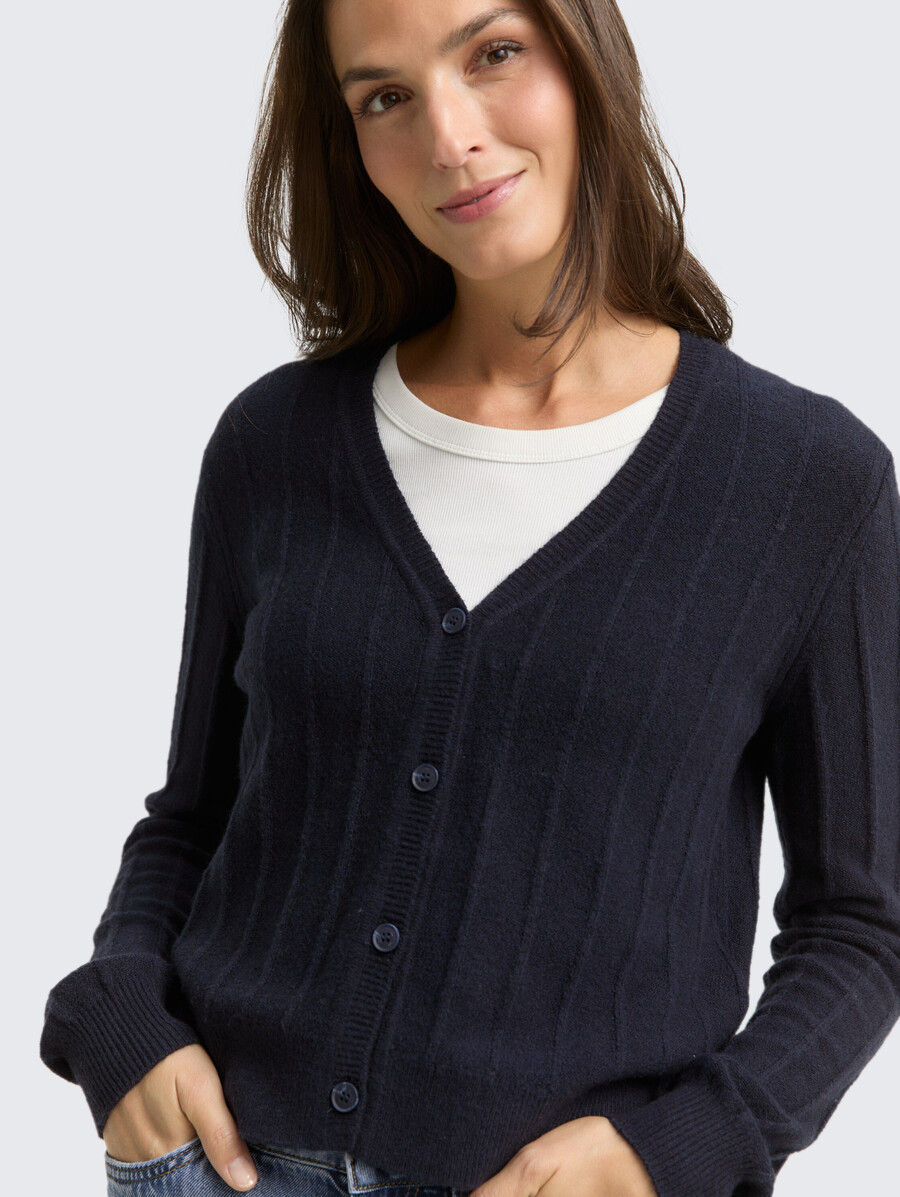gilet côtelé en laine