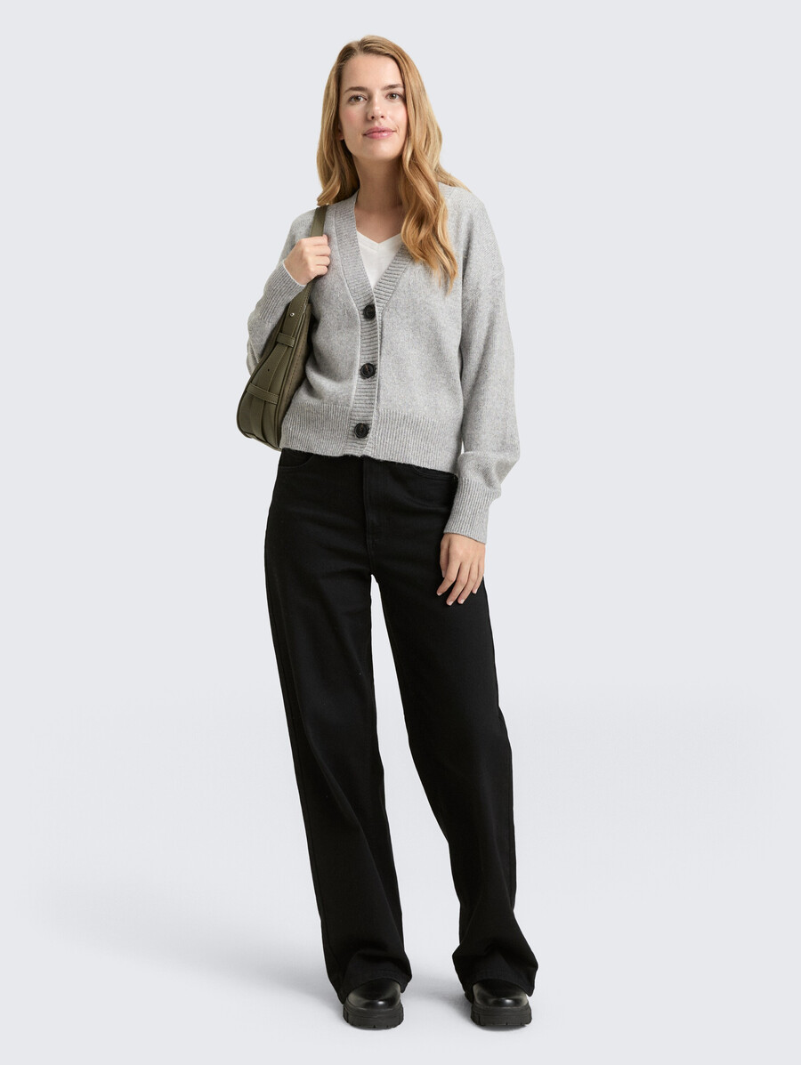 cardigan ample à col en v