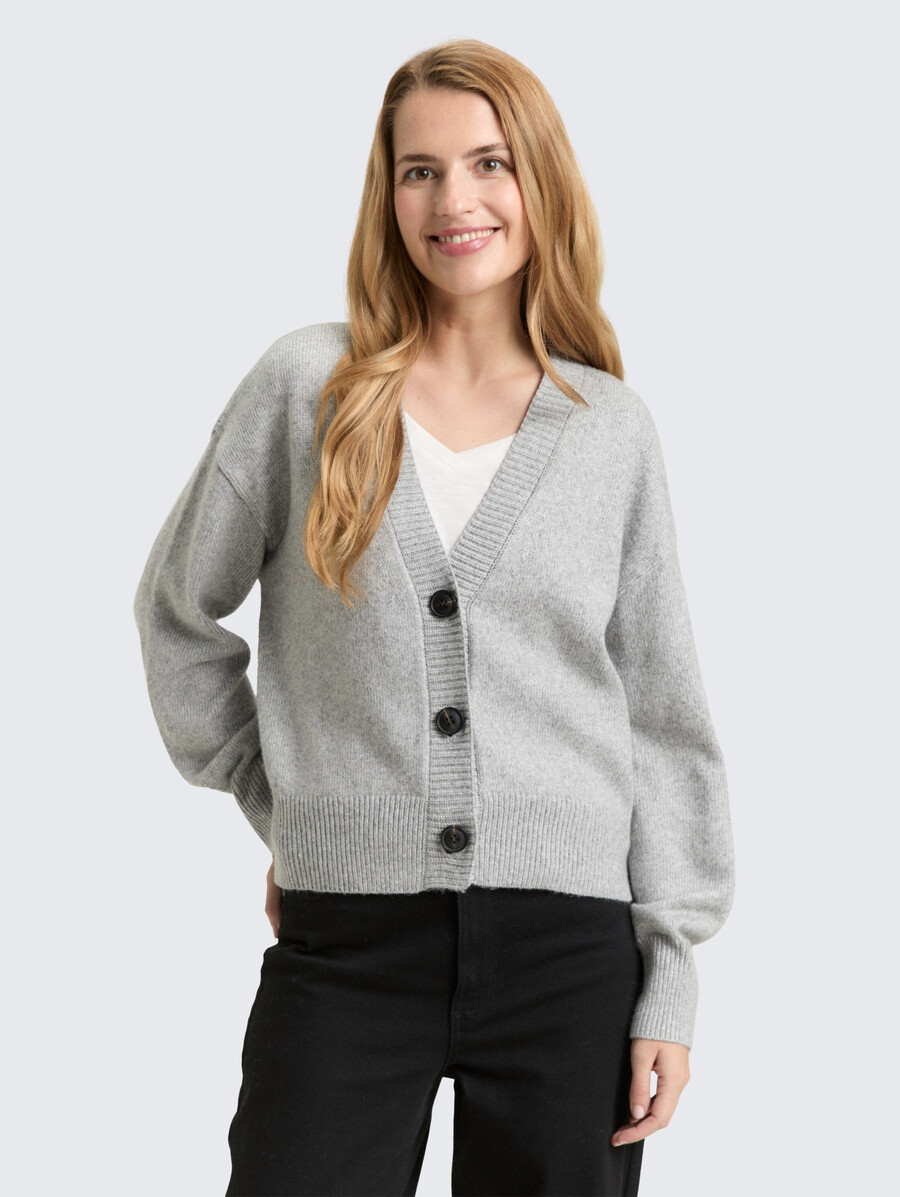 cardigan ample à col en v