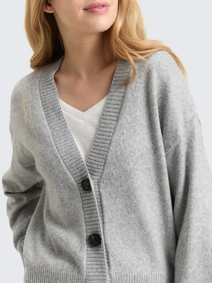 cardigan ample à col en v