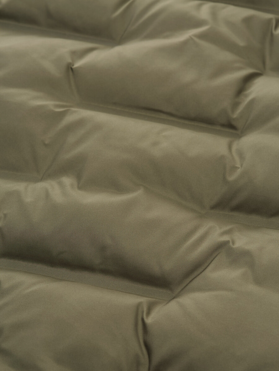 gilet matelassé hybride à col montant