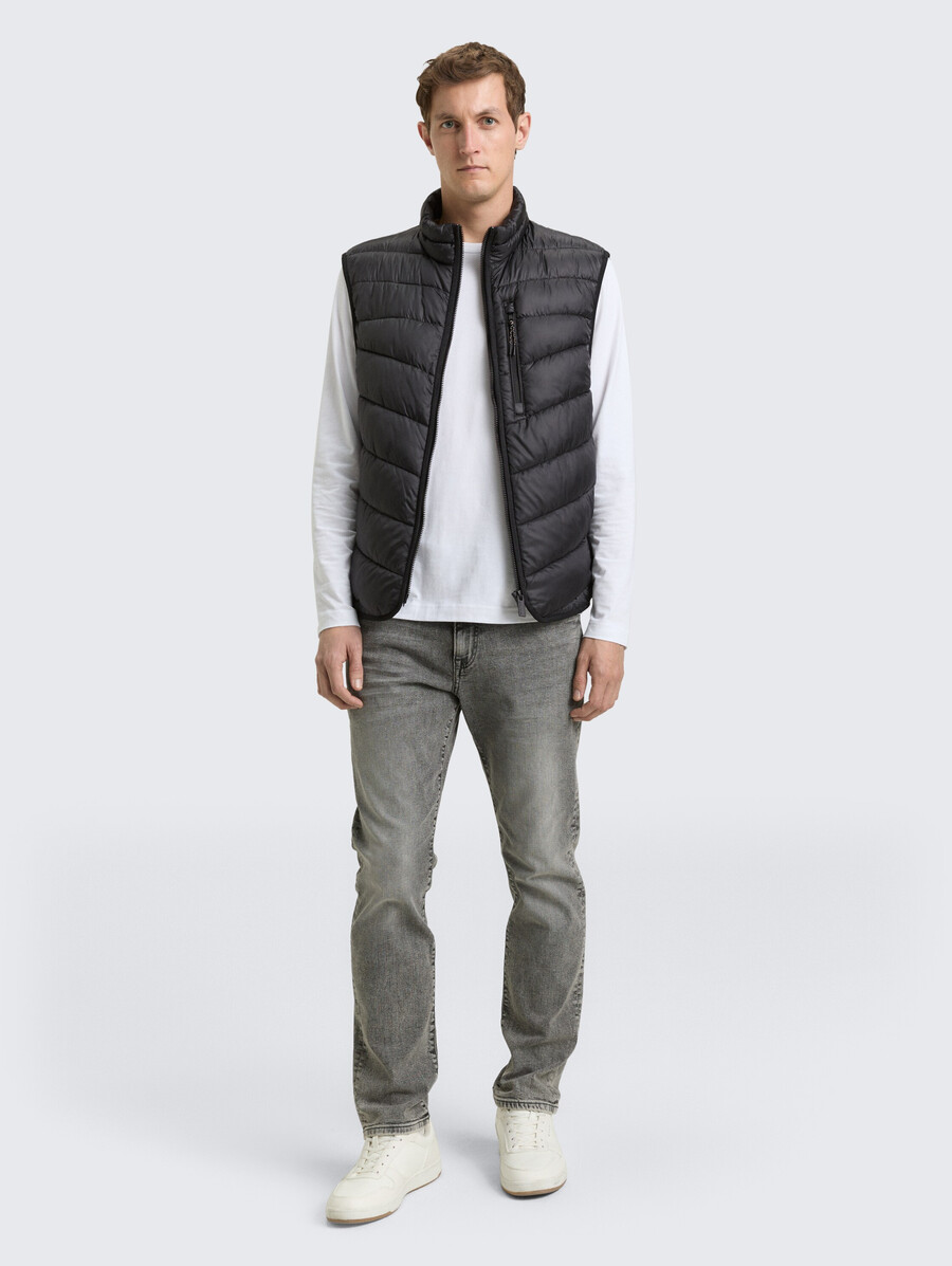 gilet matelassé léger à col montant