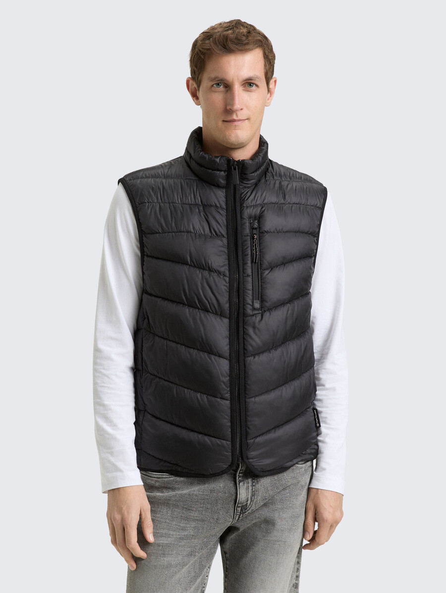gilet matelassé léger à col montant