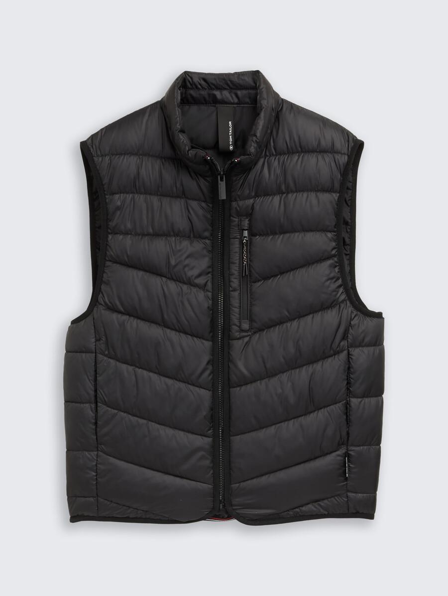 gilet matelassé léger à col montant