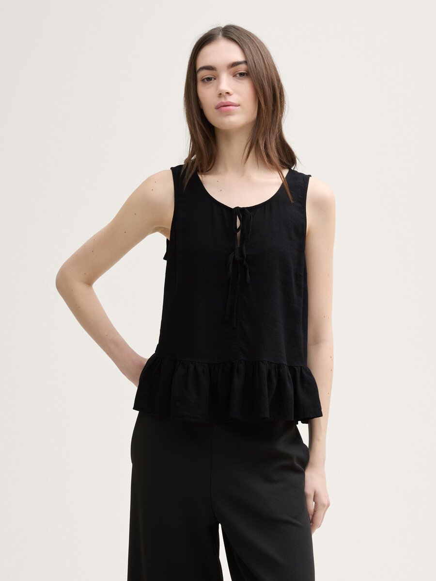 haut de blouse en lin