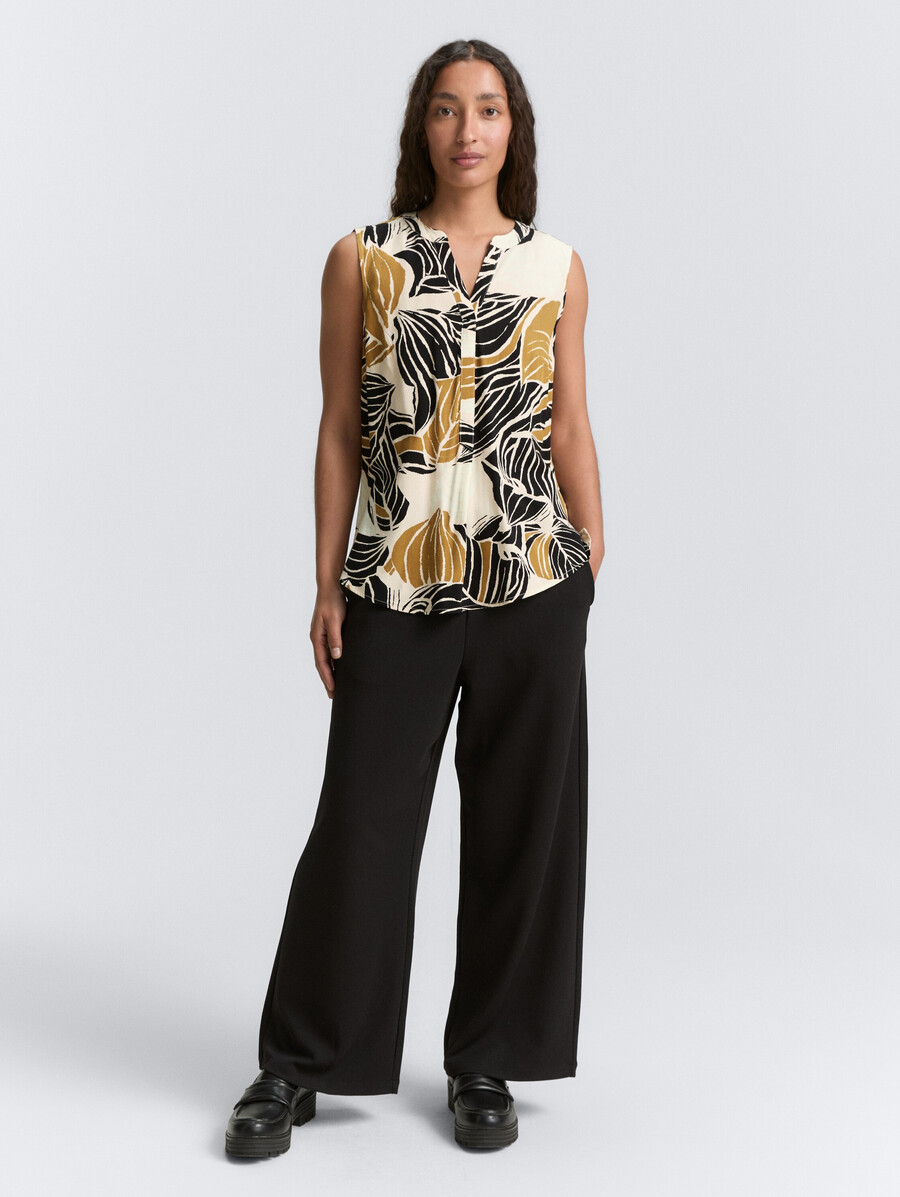 haut de blouse à motifs