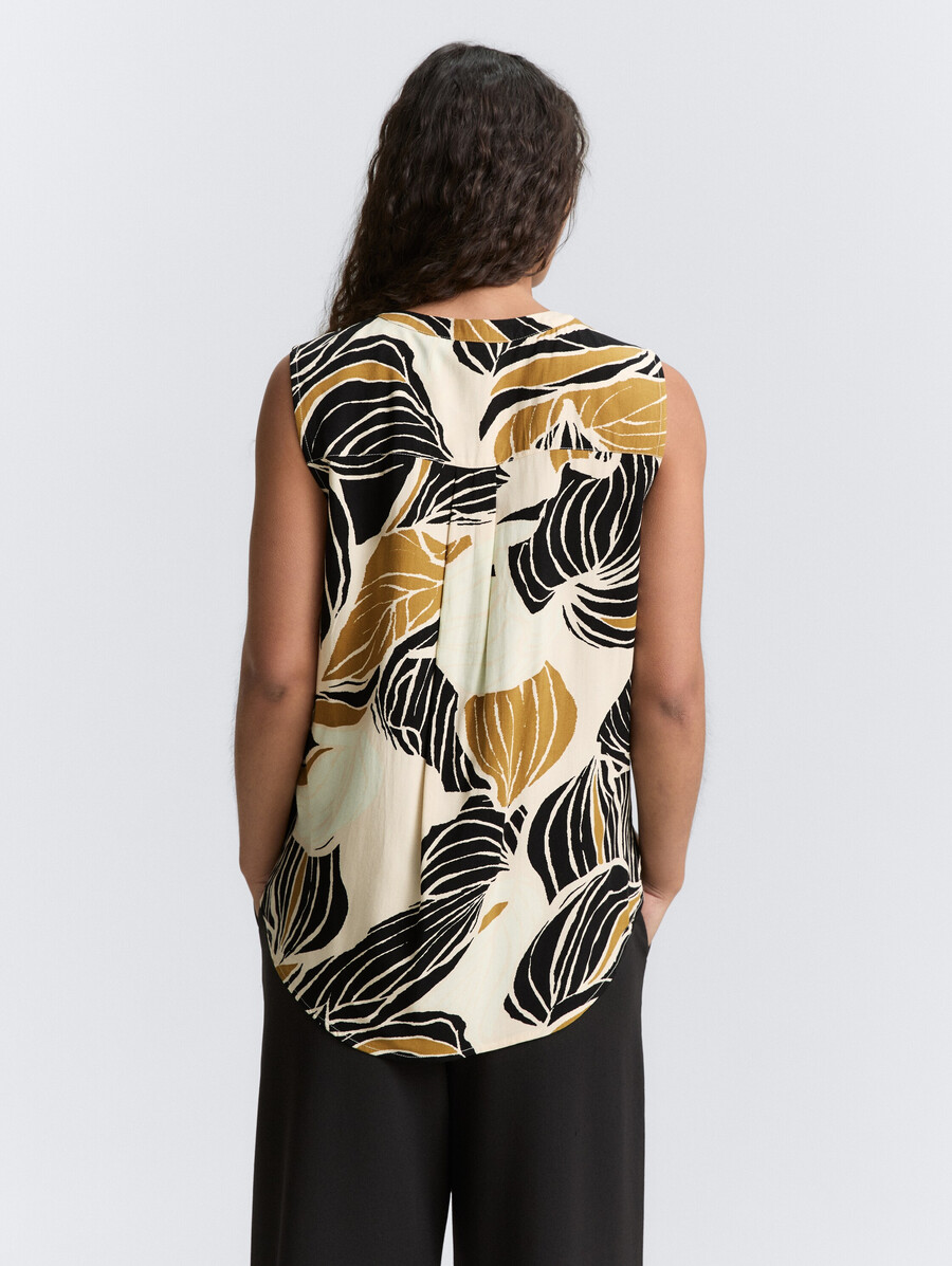 haut de blouse à motifs