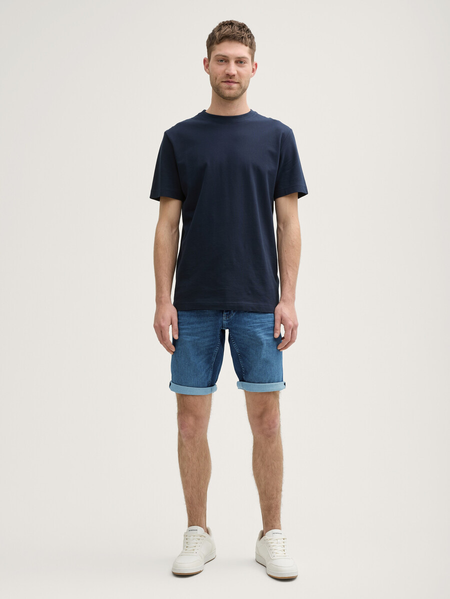 short en jean slim régulier ttjosh avec tissu super extensible