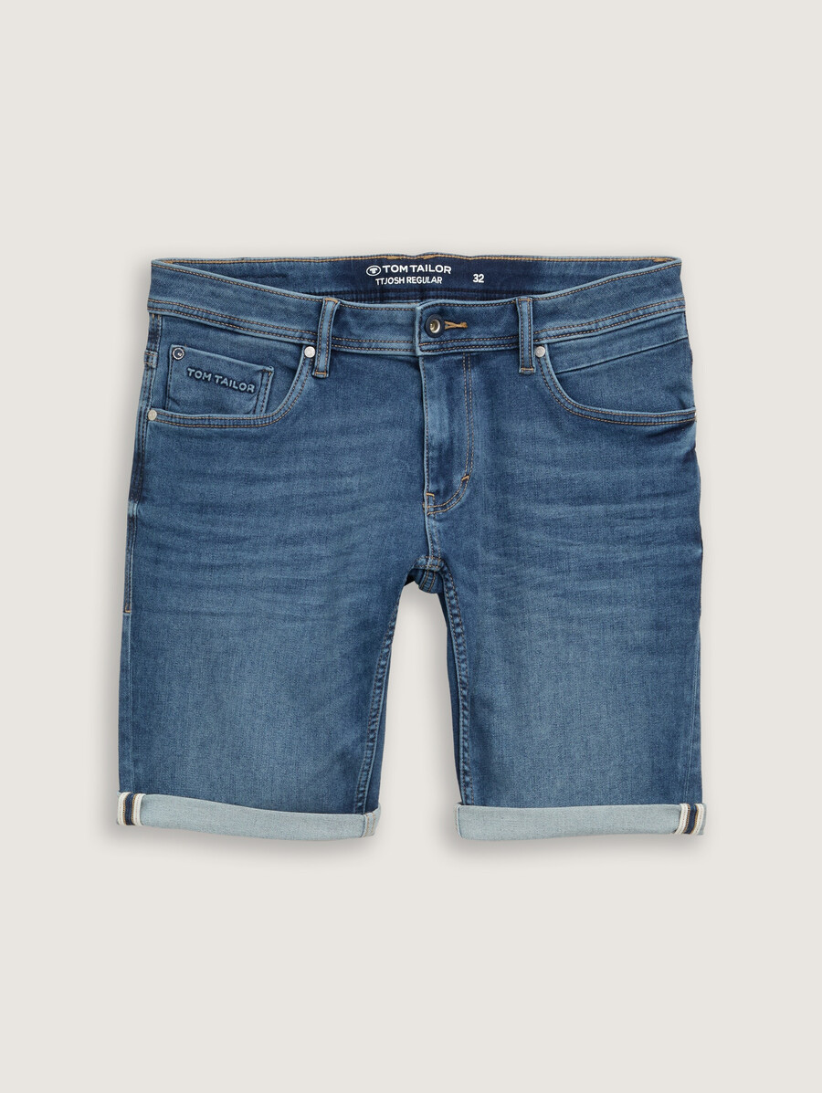 short en jean slim régulier ttjosh avec tissu super extensible