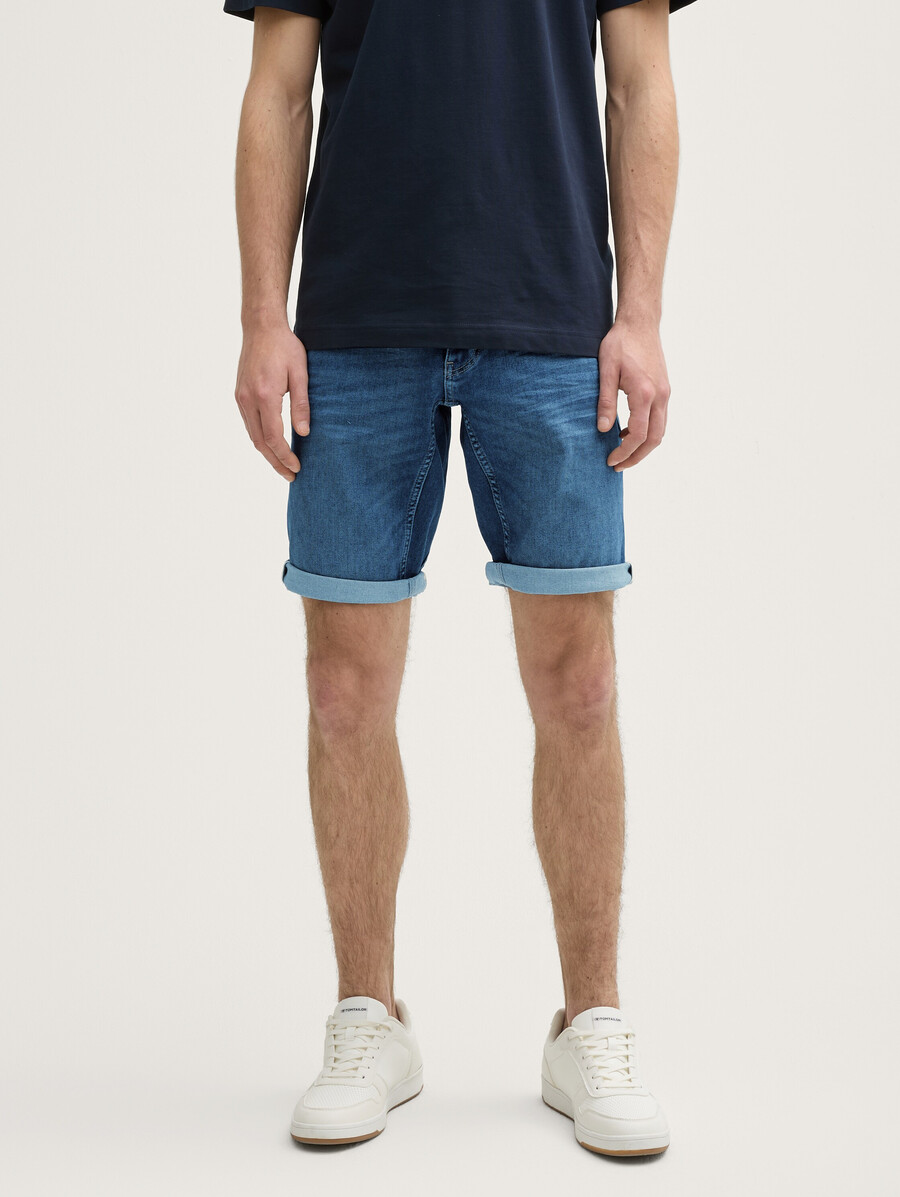 short en jean slim régulier ttjosh avec tissu super extensible