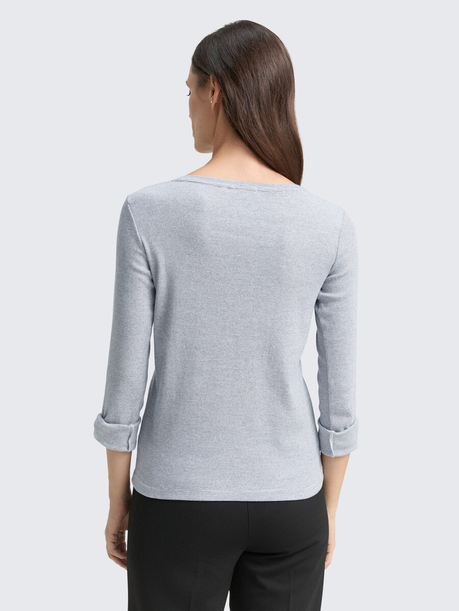 t-shirt rayé en coton biologique