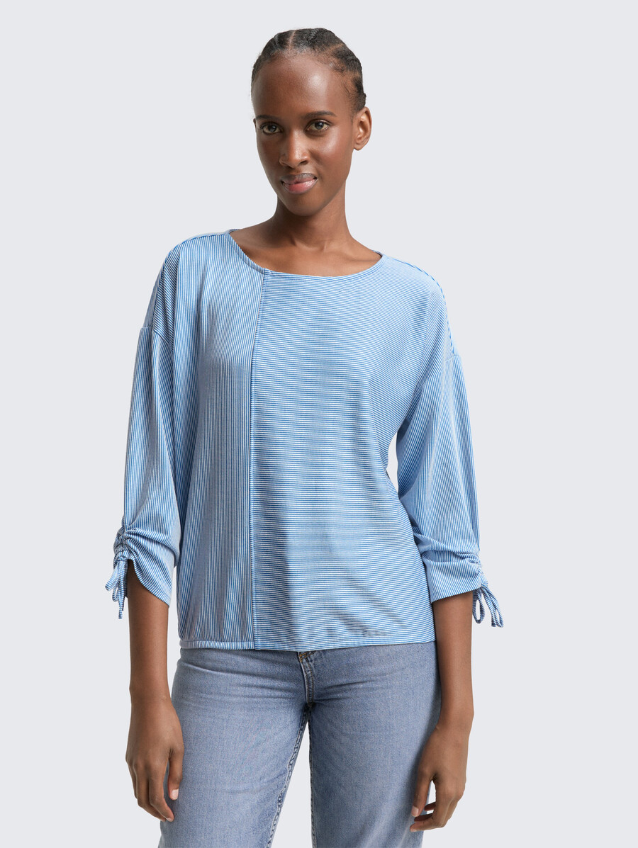 chemise ample à manches longues avec manches froncées