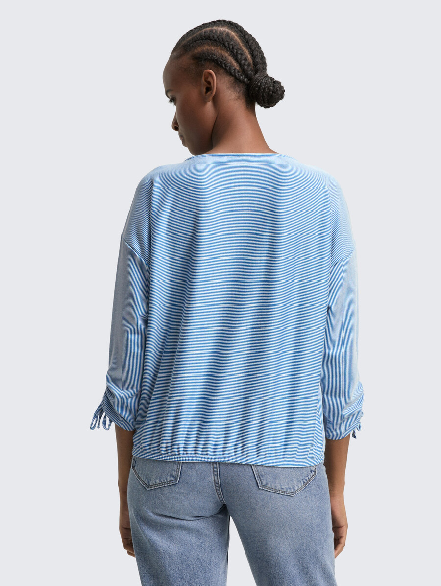chemise ample à manches longues avec manches froncées