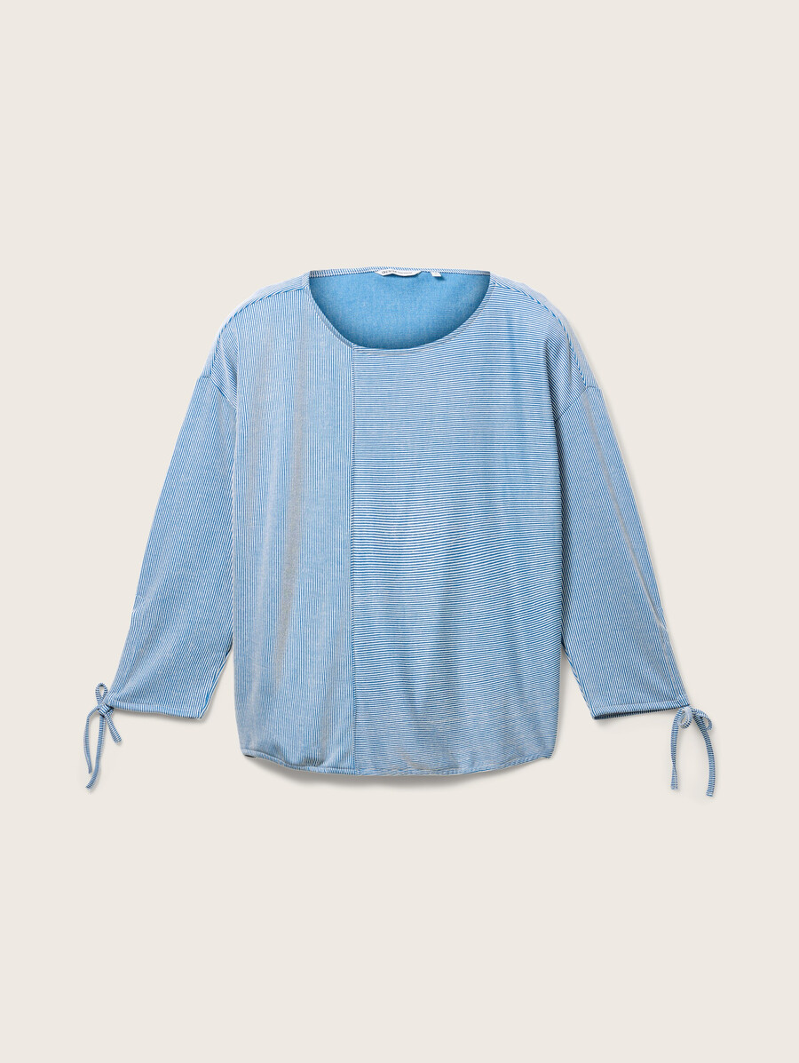 chemise ample à manches longues avec manches froncées