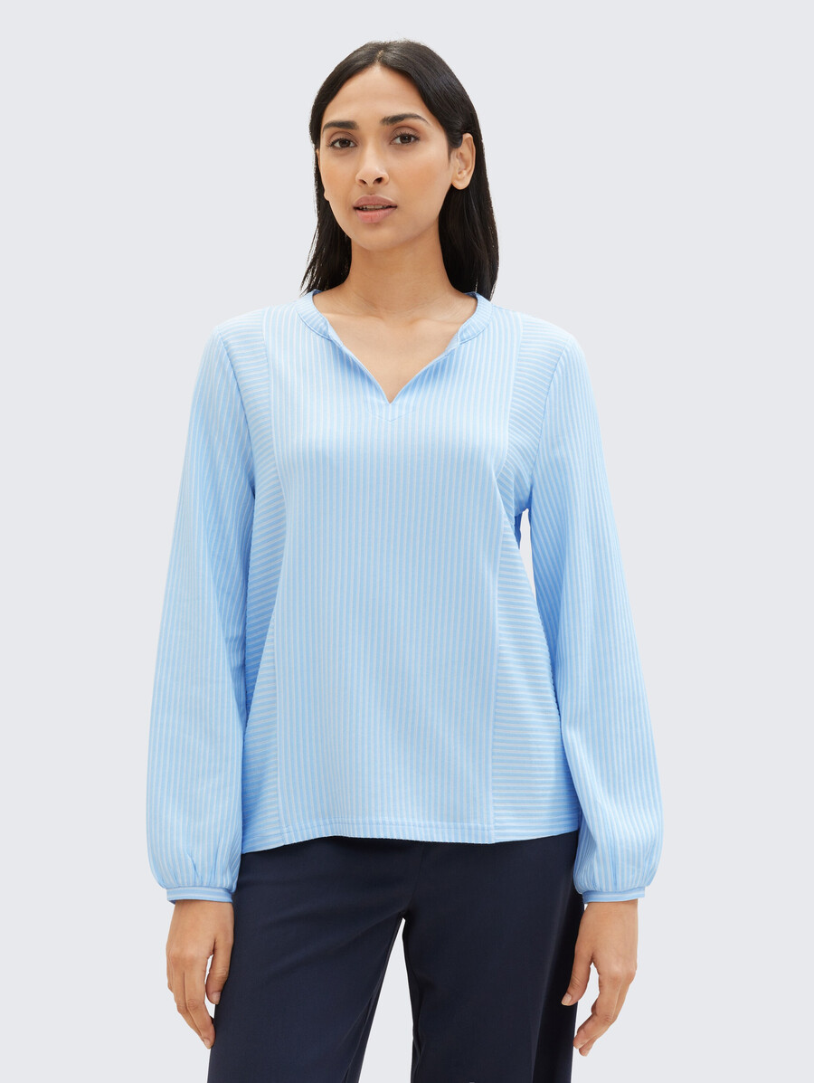 blouse à rayures