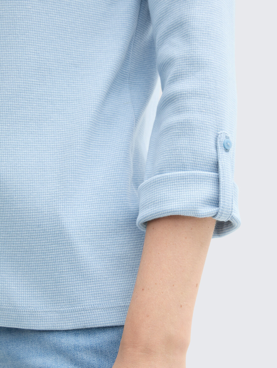 chemise à manches longues avec revers