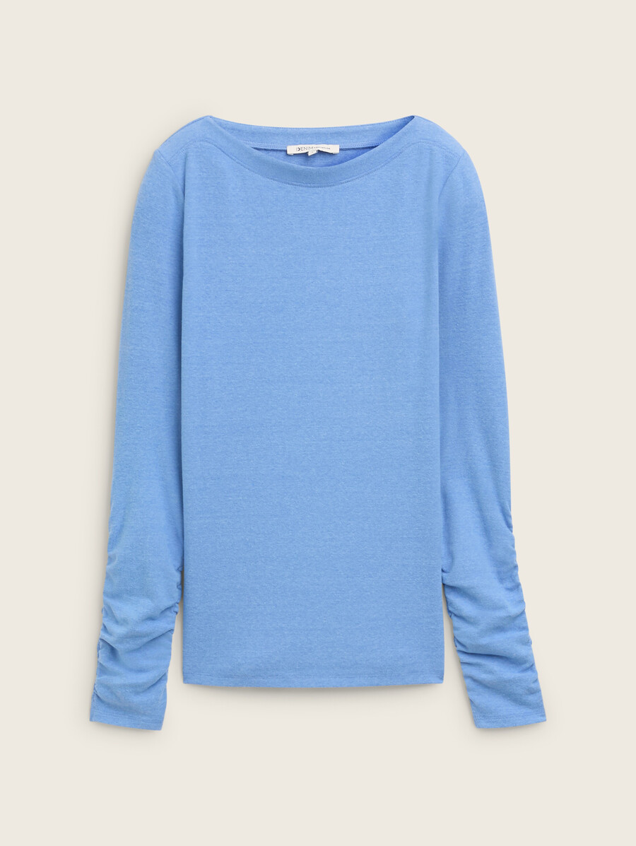 t-shirt à manches longues avec encolure sous-marine
