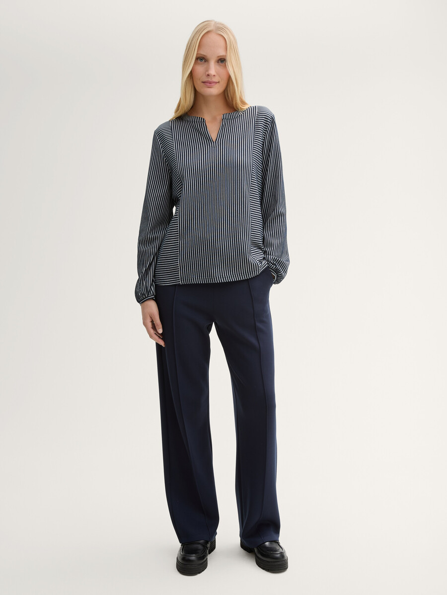 blouse à rayures