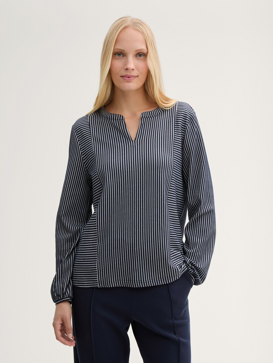 blouse à rayures
