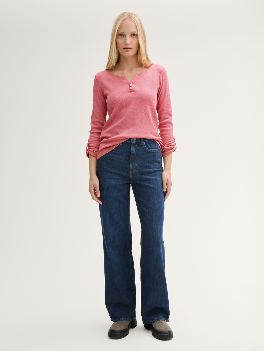 chemise à manches longues avec revers