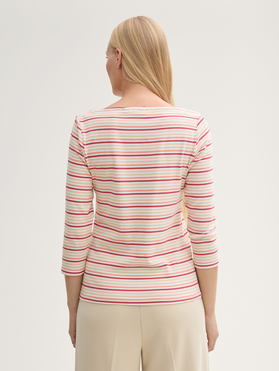 chemise à manches longues à rayures