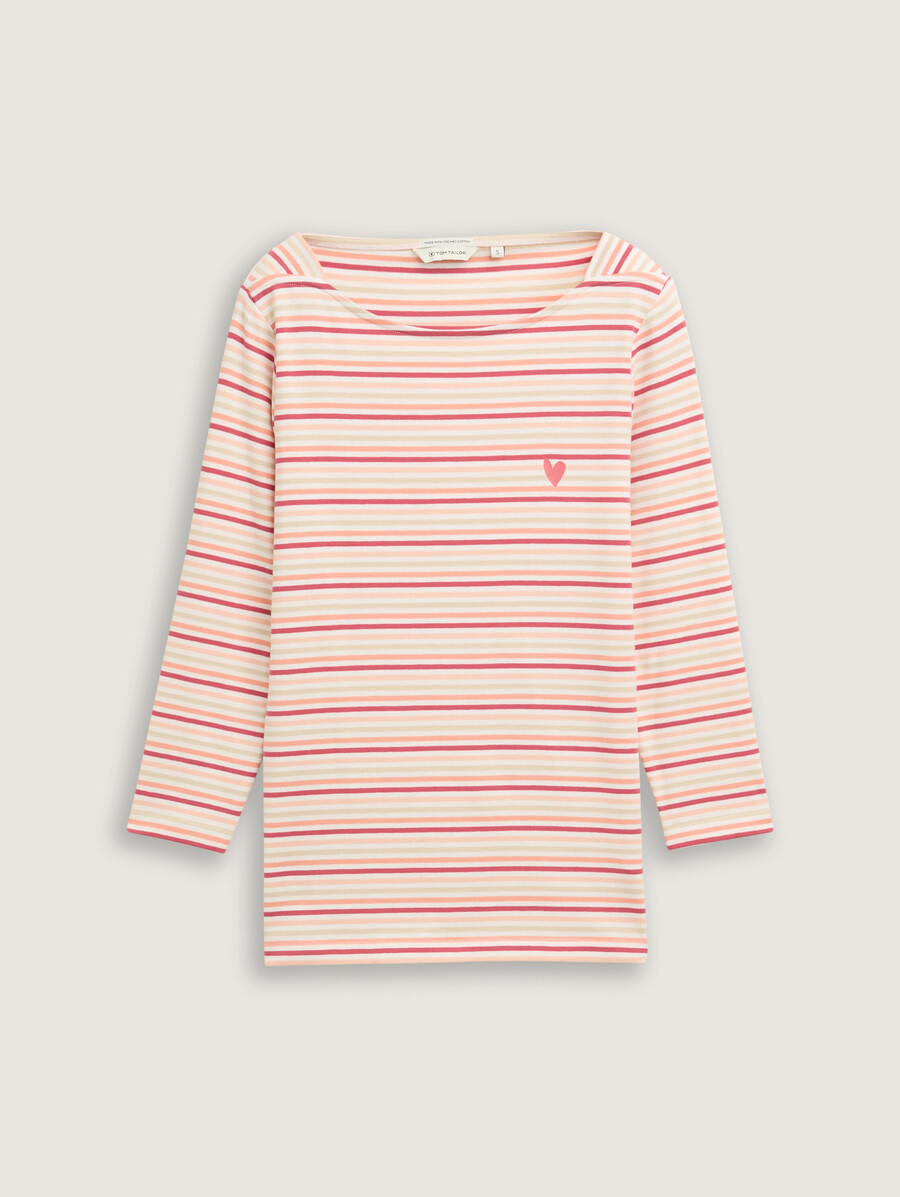 chemise à manches longues à rayures