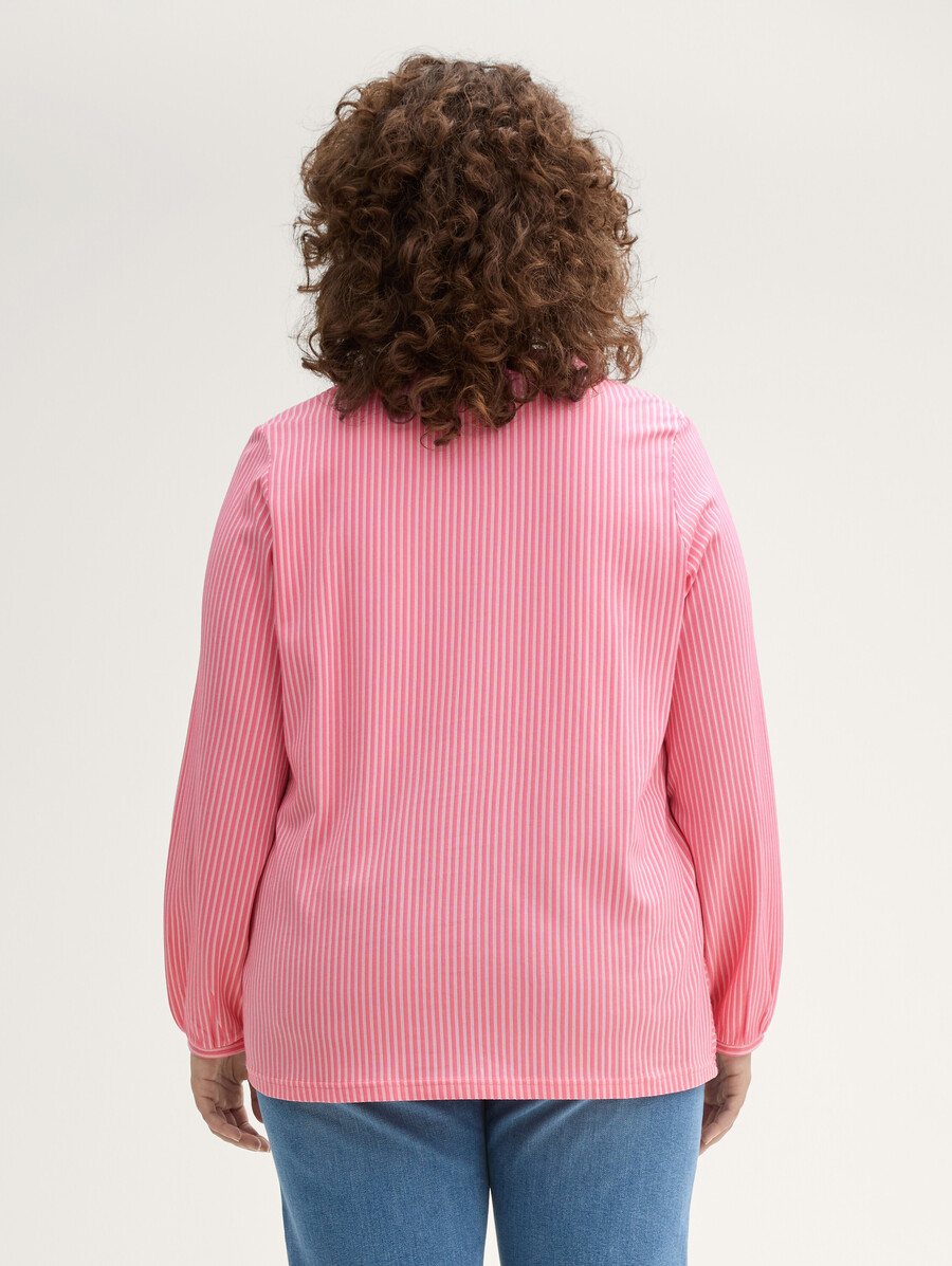 chemisier grande taille à rayures
