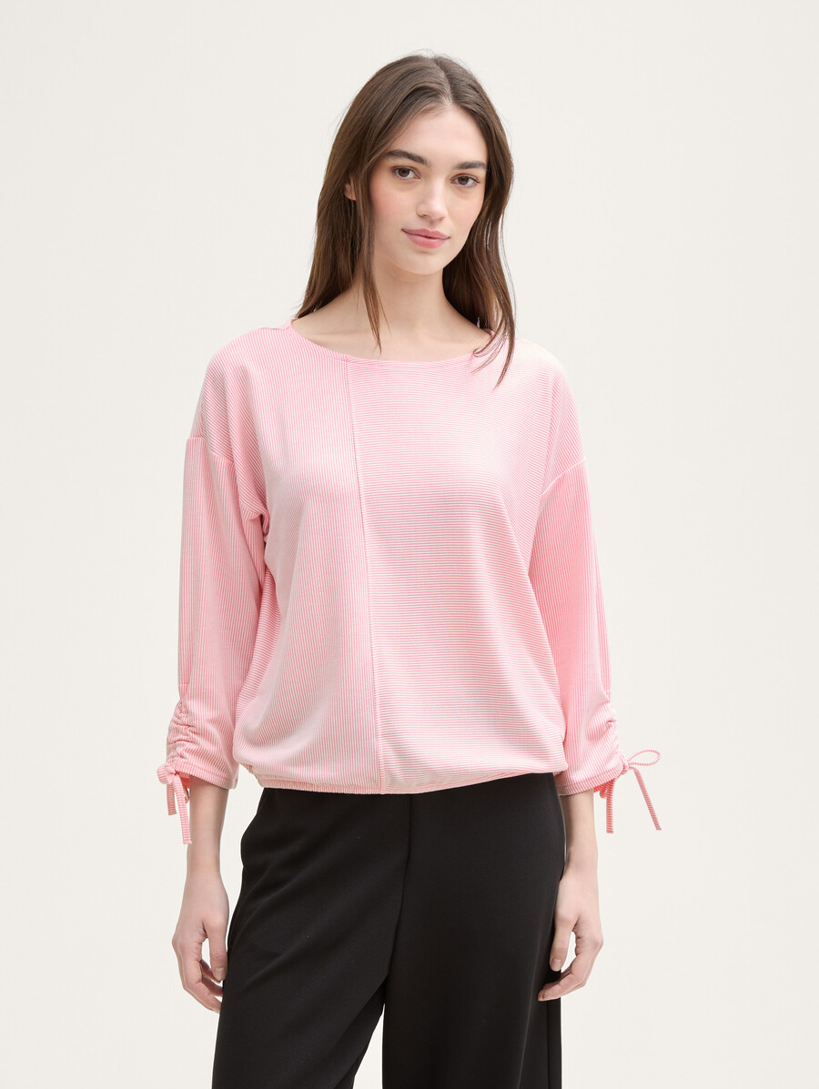 chemise ample à manches longues avec manches froncées