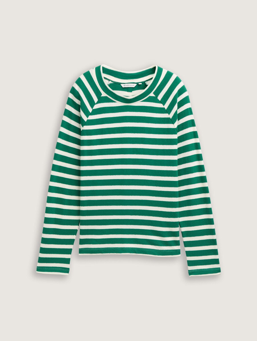 chemise à manches longues de coupe carrée avec détails de boutons