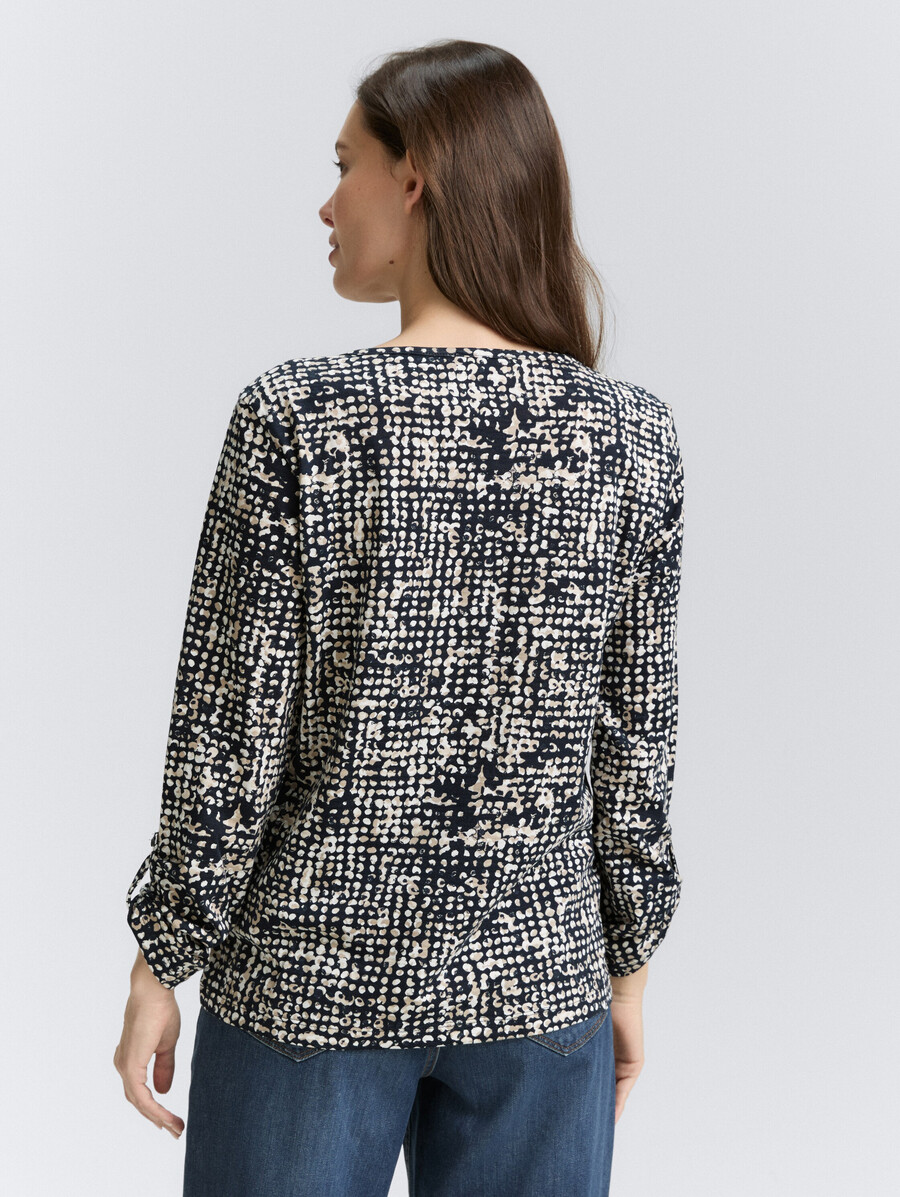 chemise henley à motifs