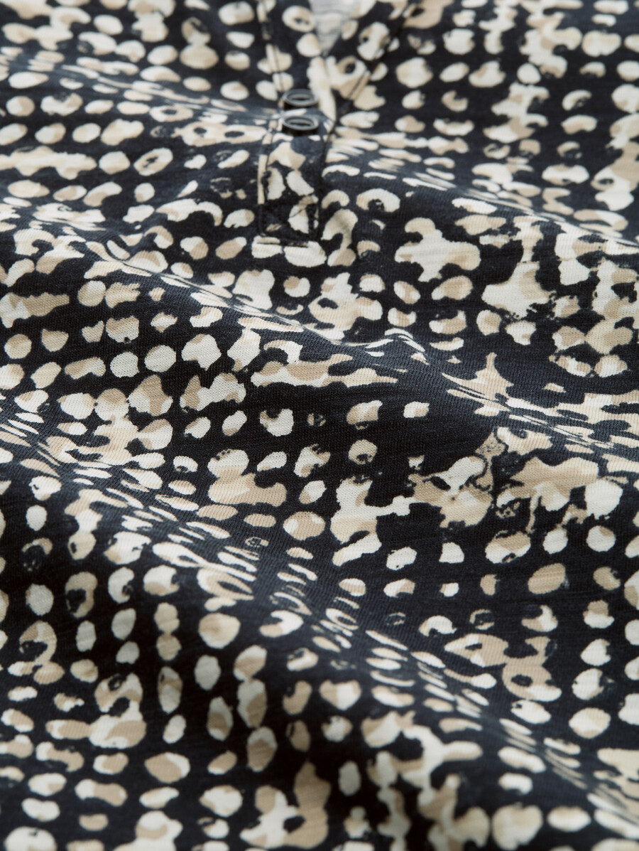 chemise henley à motifs