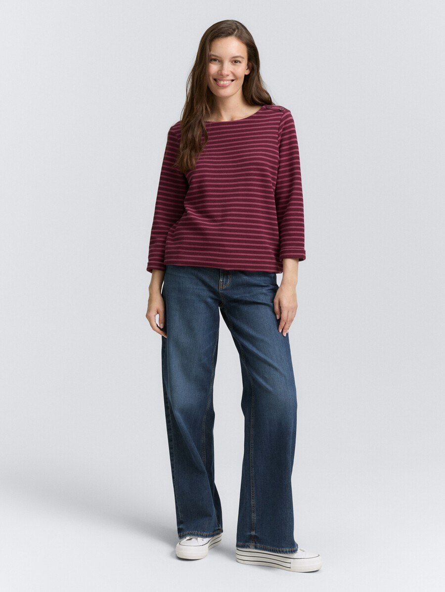 chemise à manches longues avec détails de boutons