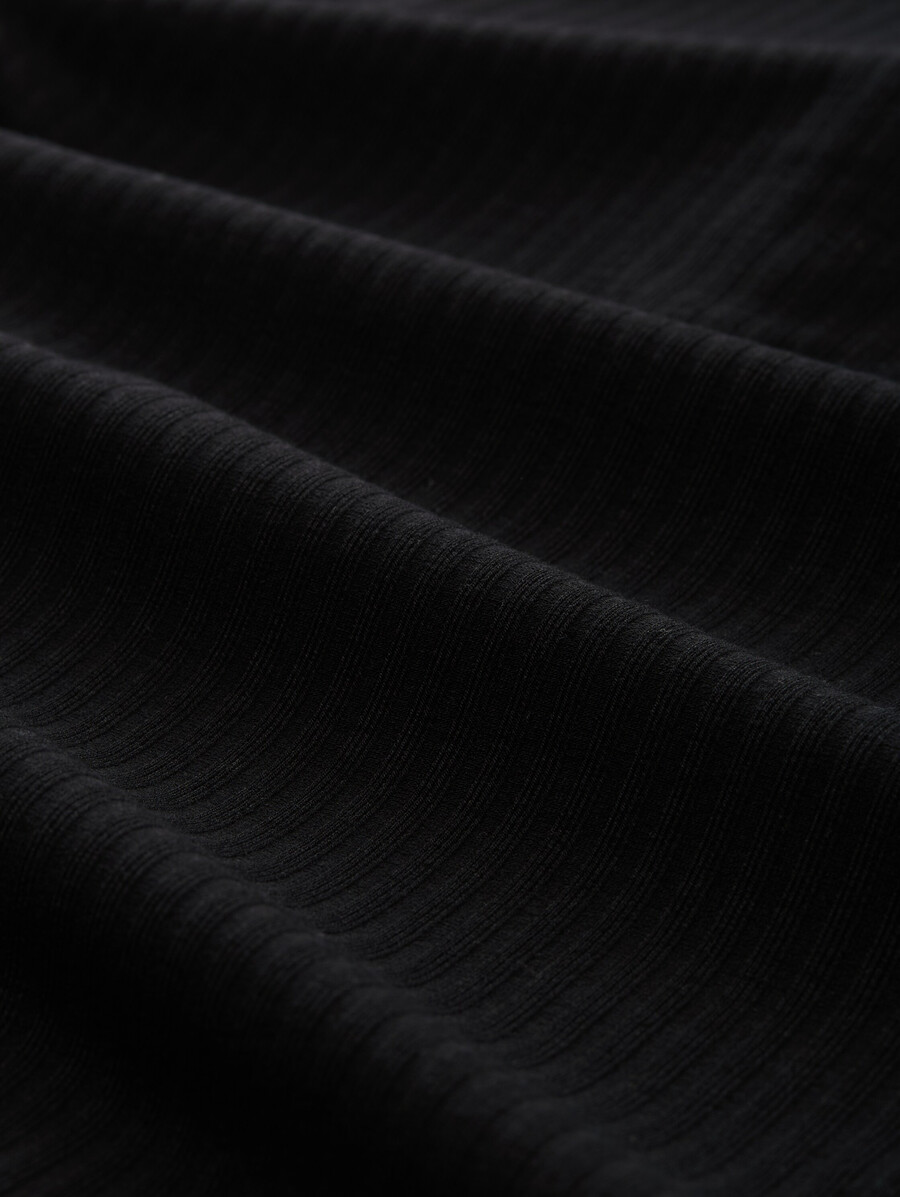 chemise henley côtelée à manches longues