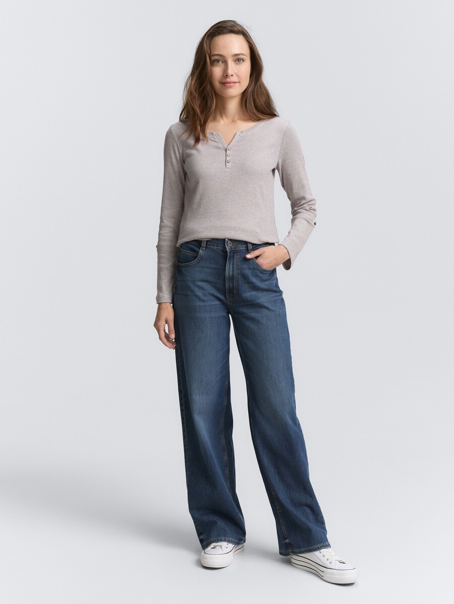 chemise à manches longues avec revers