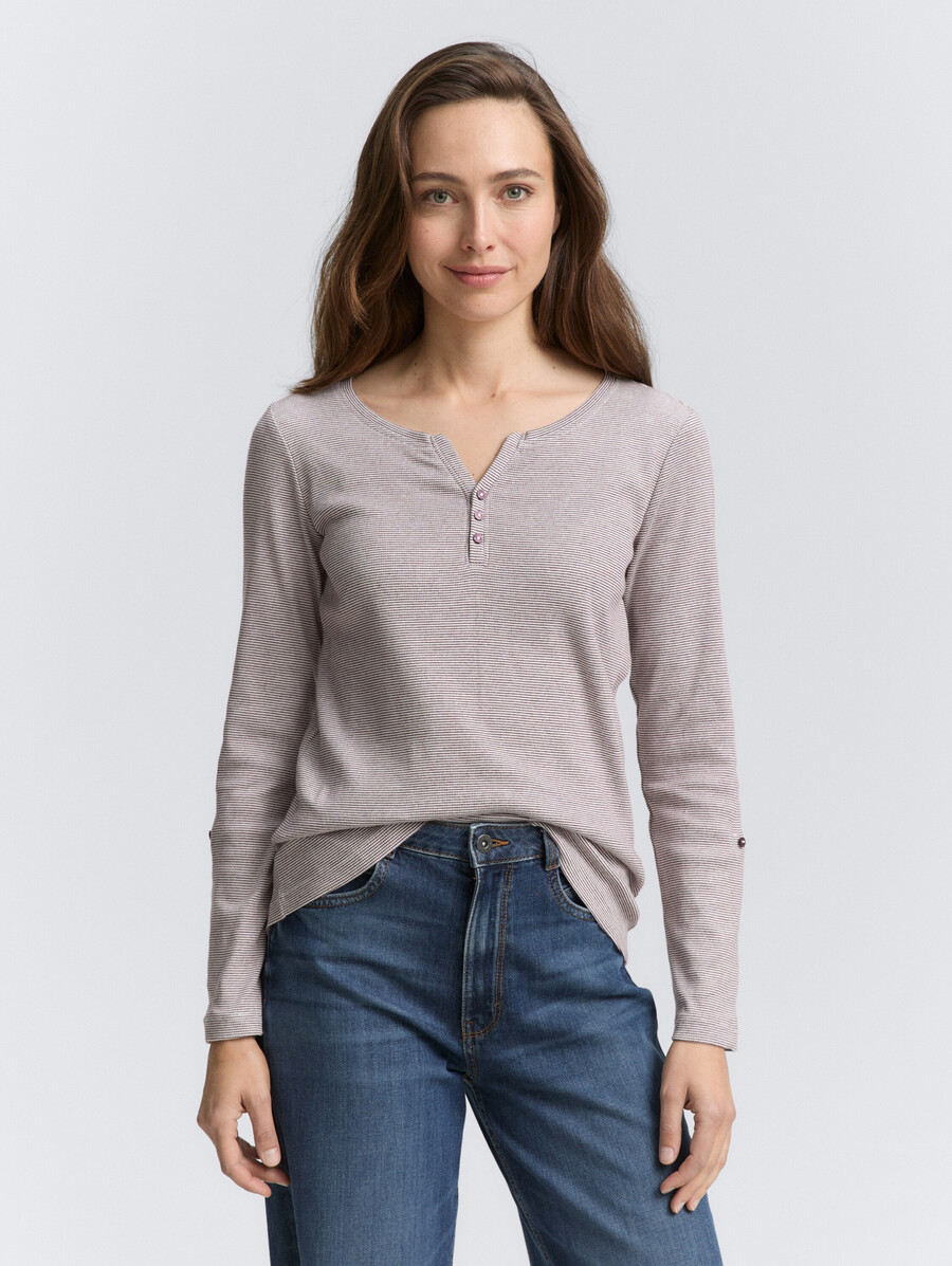 chemise à manches longues avec revers