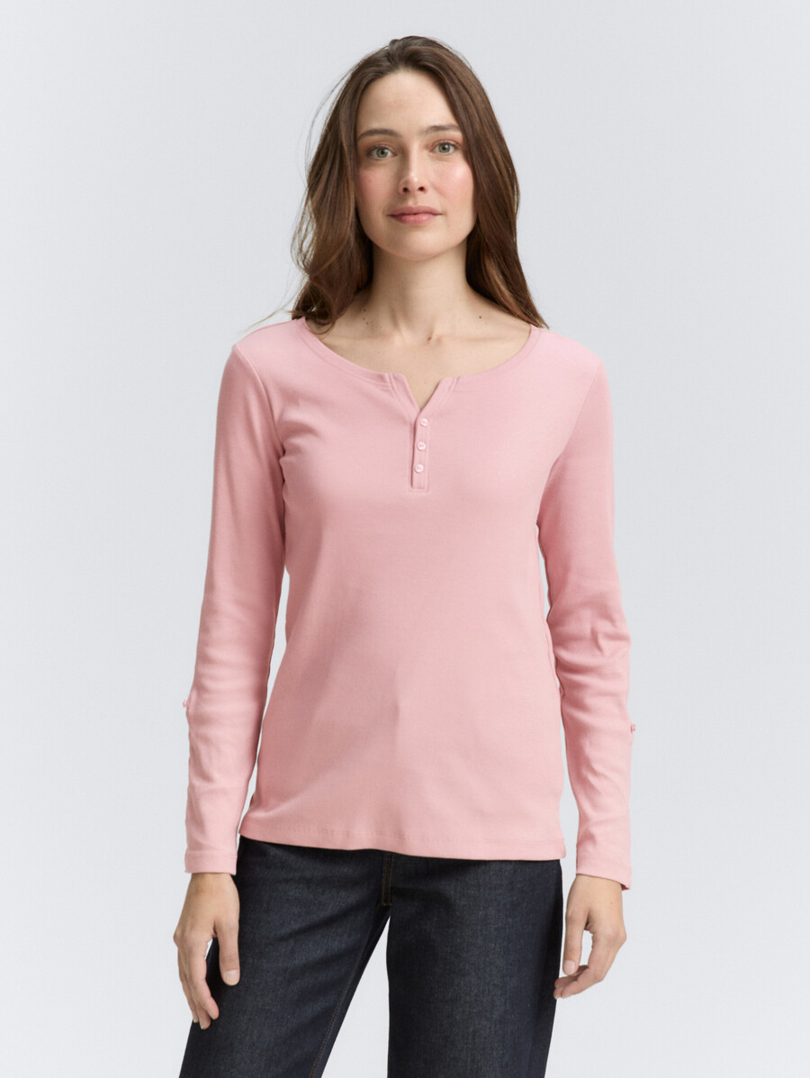 chemise à manches longues avec revers