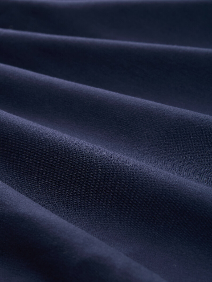 chemise à manches longues en mélange de matières