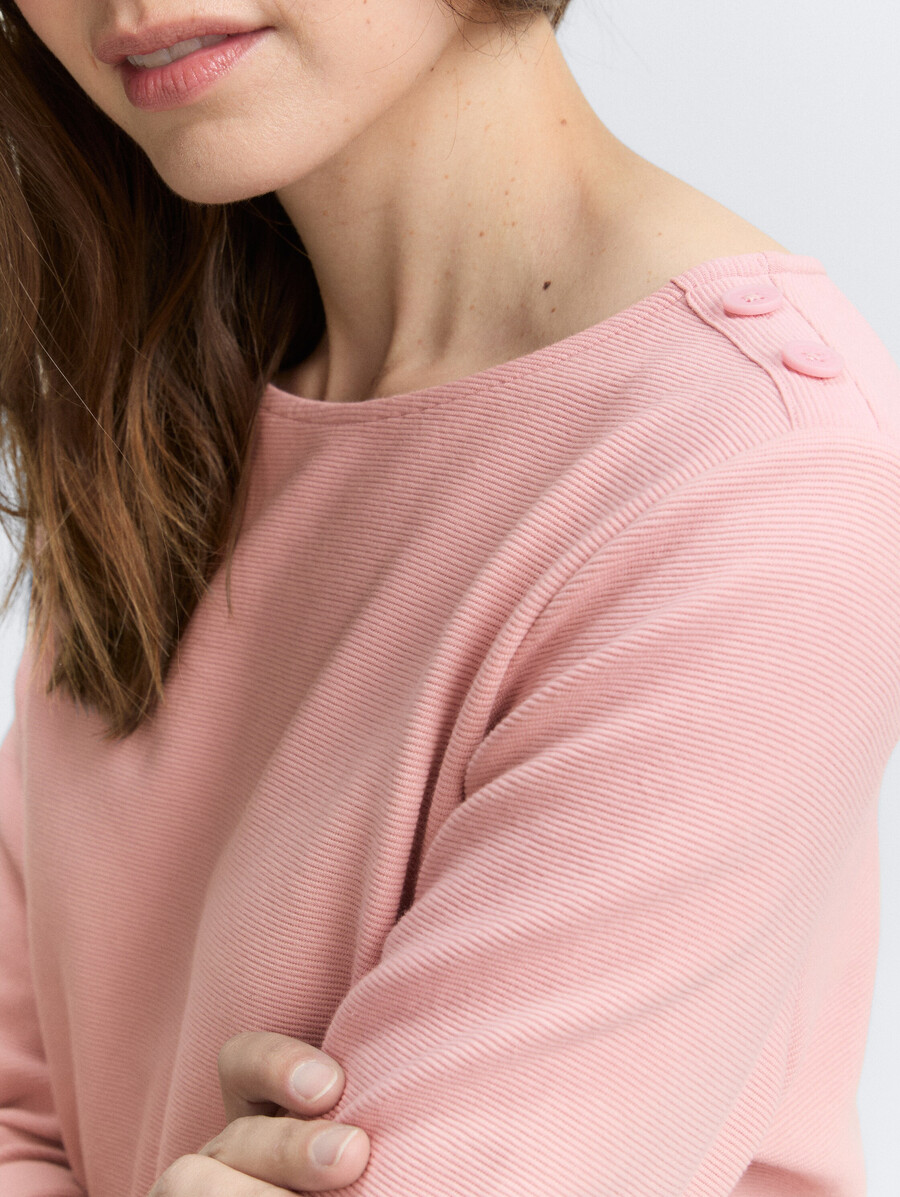 chemise à manches longues avec détails de boutons