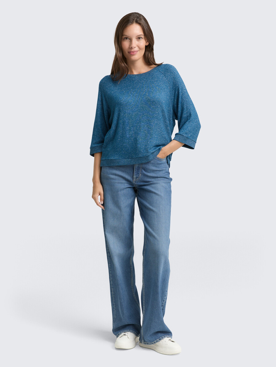 chemise à manches longues avec manches raglan