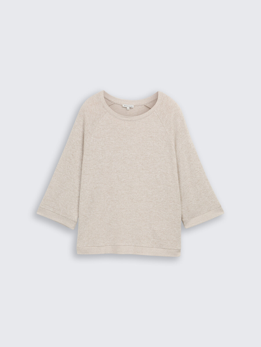 chemise à manches longues avec manches raglan