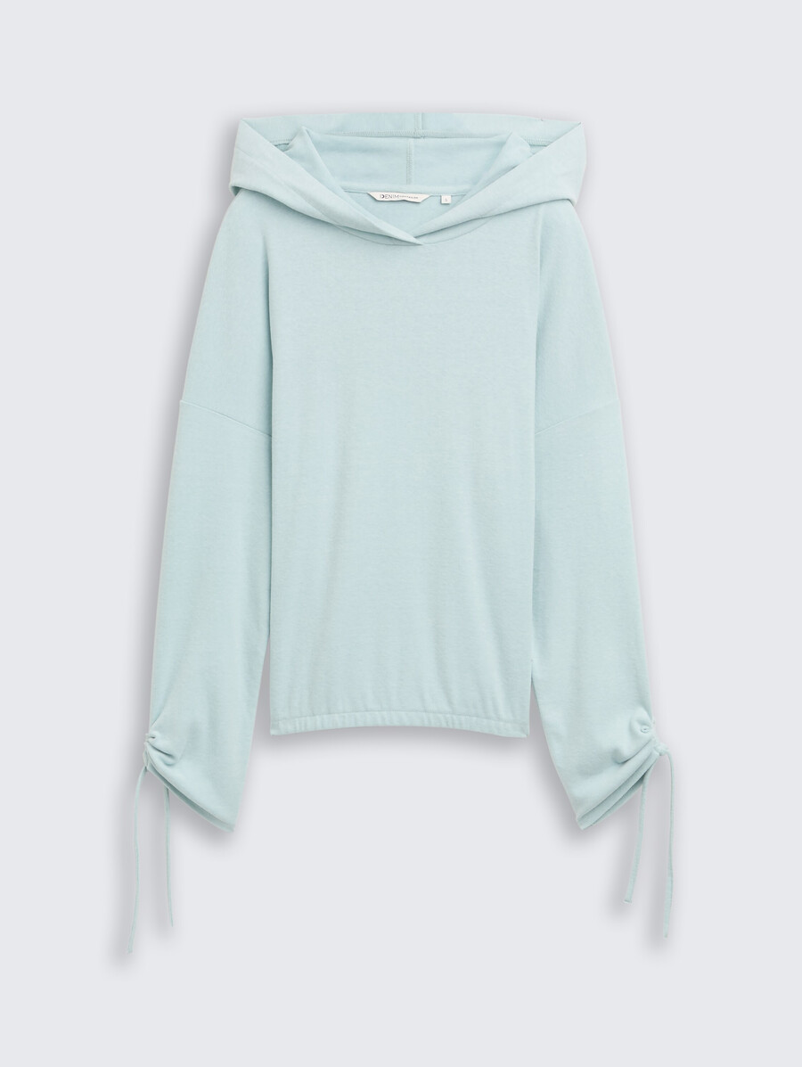 chemise ample à manches longues avec capuche