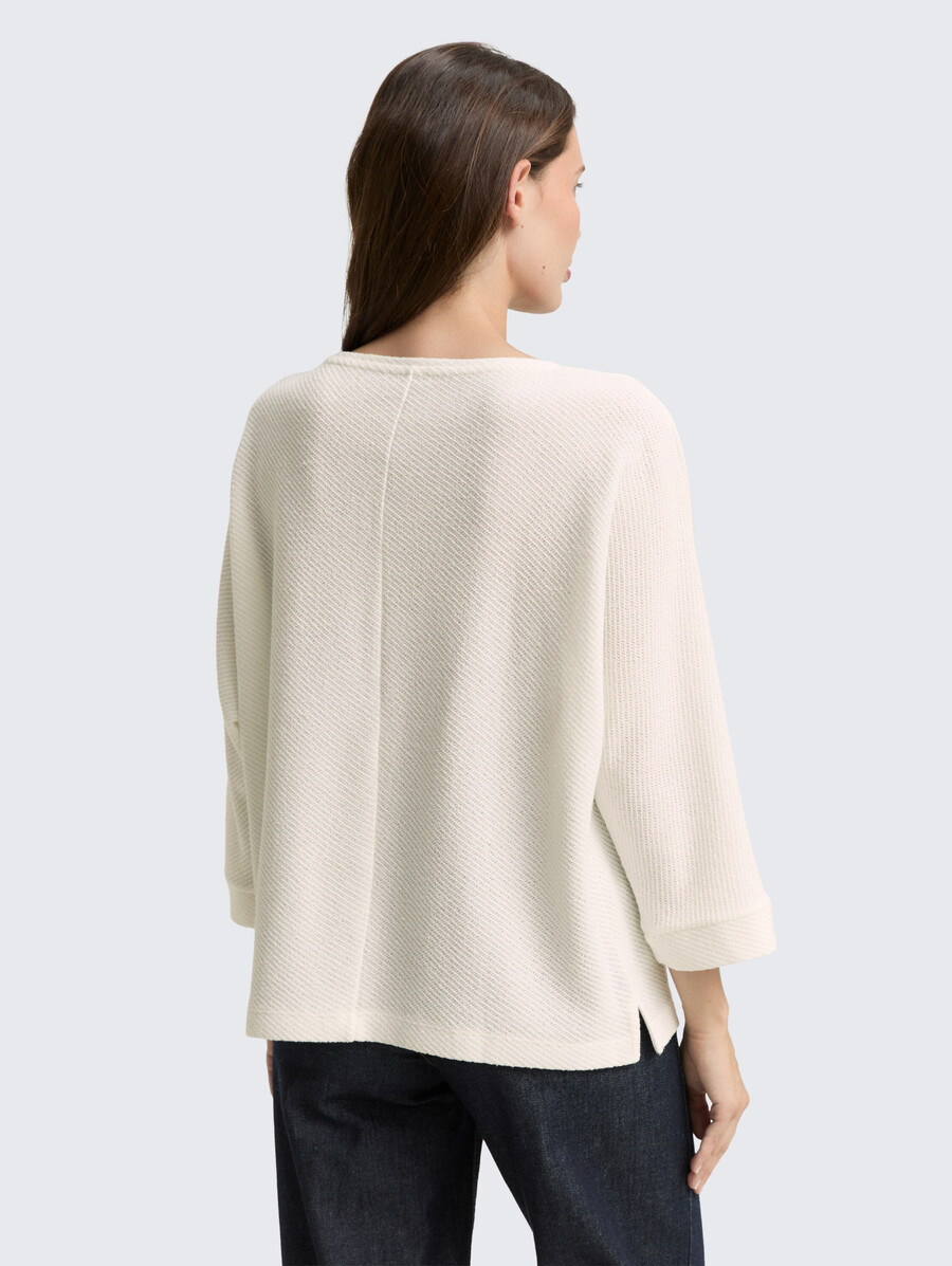 chemise ample à manches longues avec manches chauve-souris