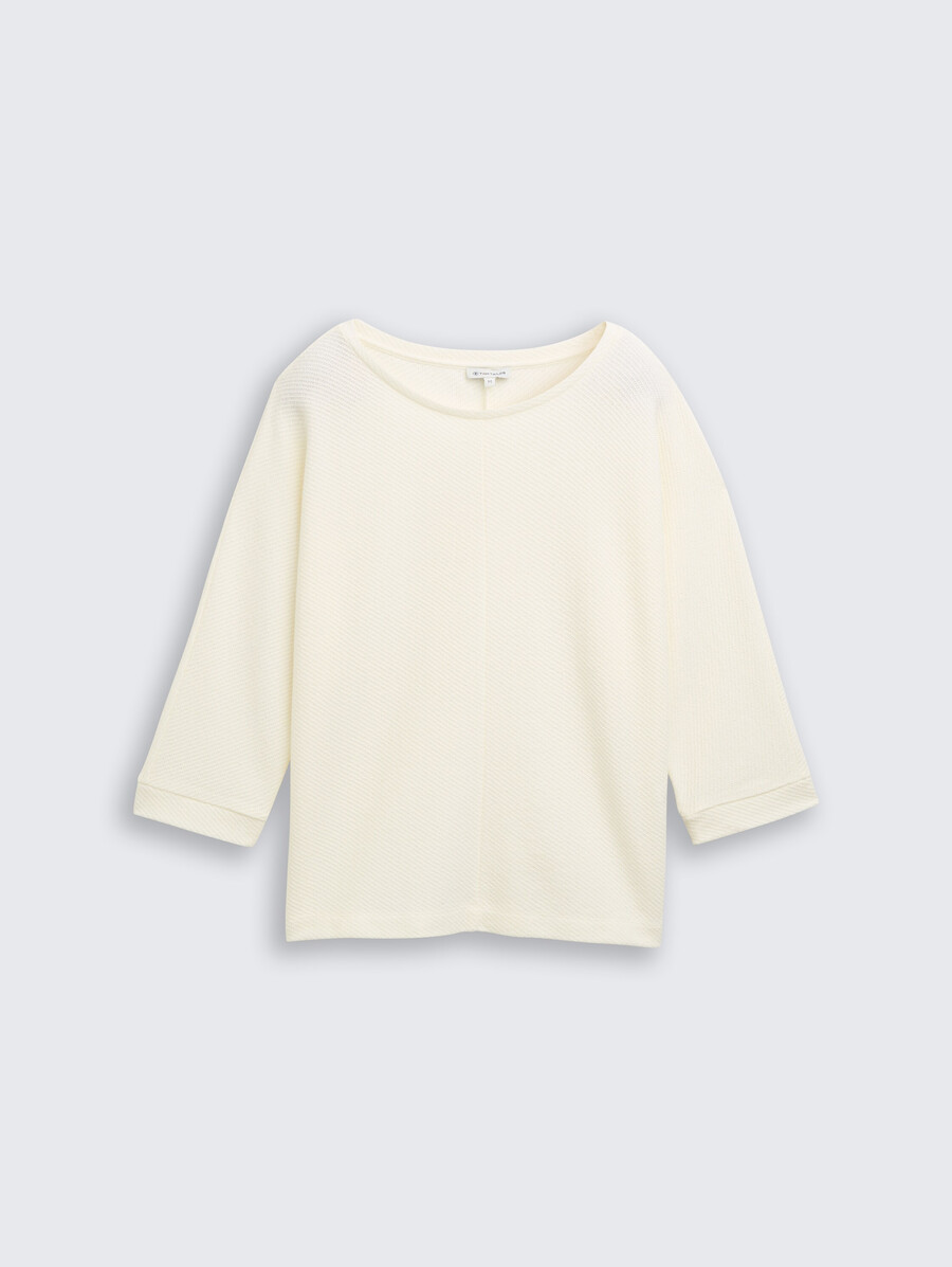 chemise ample à manches longues avec manches chauve-souris