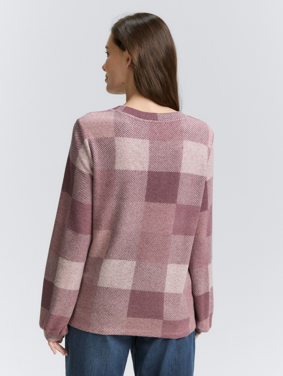 chemise à manches longues à motifs
